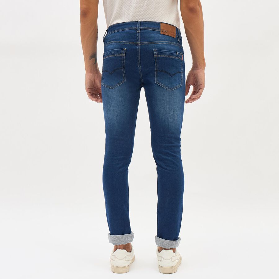 Men's Skinny Jeans, Dark Blue, large image number null