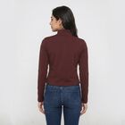 Women's Wine High Neck Windbreaker Jacket, Wine, small