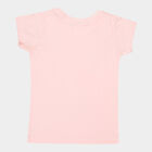 Girls Cotton T-Shirt, Peach, small image number null