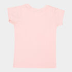 Girls Cotton T-Shirt, Peach, small image number null