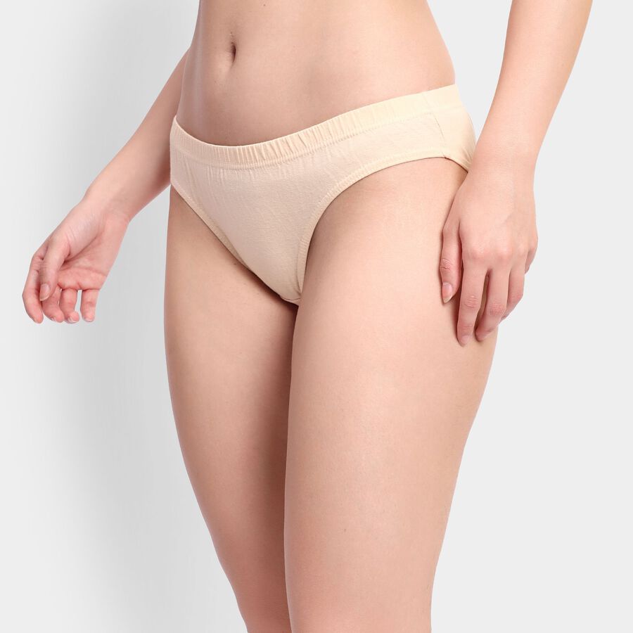 Ladies' 100% Cotton Panty, पीच, large image number null
