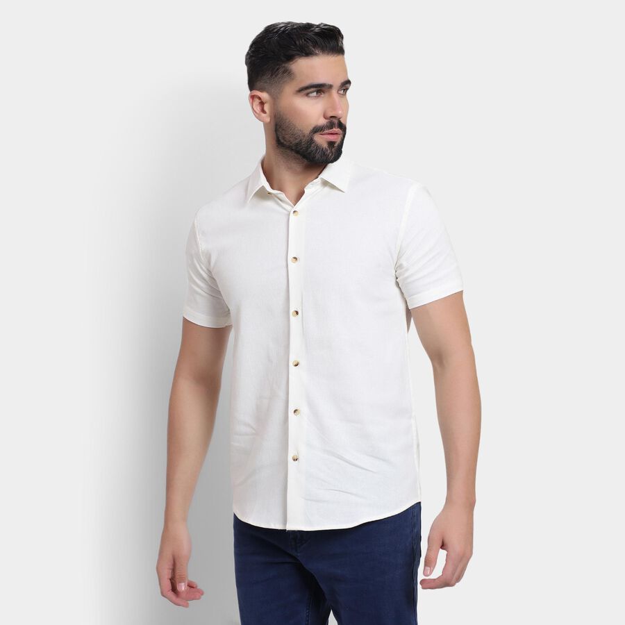 Men's Casual Shirt , Off White, large image number null