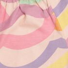 Baby Multicolor Cotton Round Neck Casual Shorts Set, Peach, small image number null