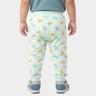 Infants' Mint Green Jogger Fit Bird Printed Cotton Pyjama, हल्का हरा, small