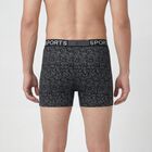 Men's Black Regular Fit Cotton Trunks, काला, small