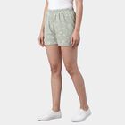 Women's Mid Grey Regular Fit Casual Shorts, मिश्रित मध्यम ग्रे, small