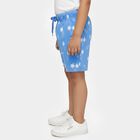 Boys' Blue Regular Fit Tropical Printed Bermuda Shorts, Light Blue, small
