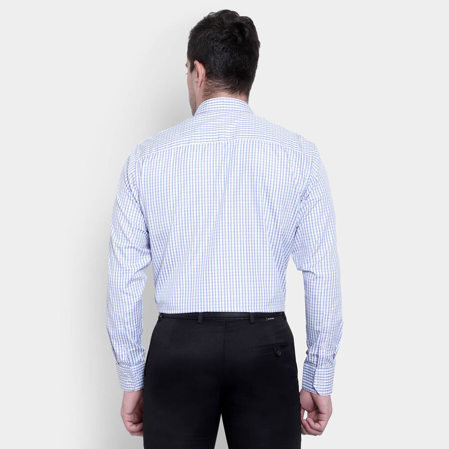 Checks Formal Shirt, Purple, large image number null