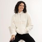 Women's Off-White High Neck Casual Sweatshirt, Off White, small image number null