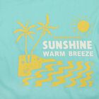 Girls Blue Round Neck Casual T-Shirt, एक्वा, small