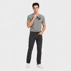 Men's Dark Grey Slim Fit Washed Jeans, Dark Grey, small