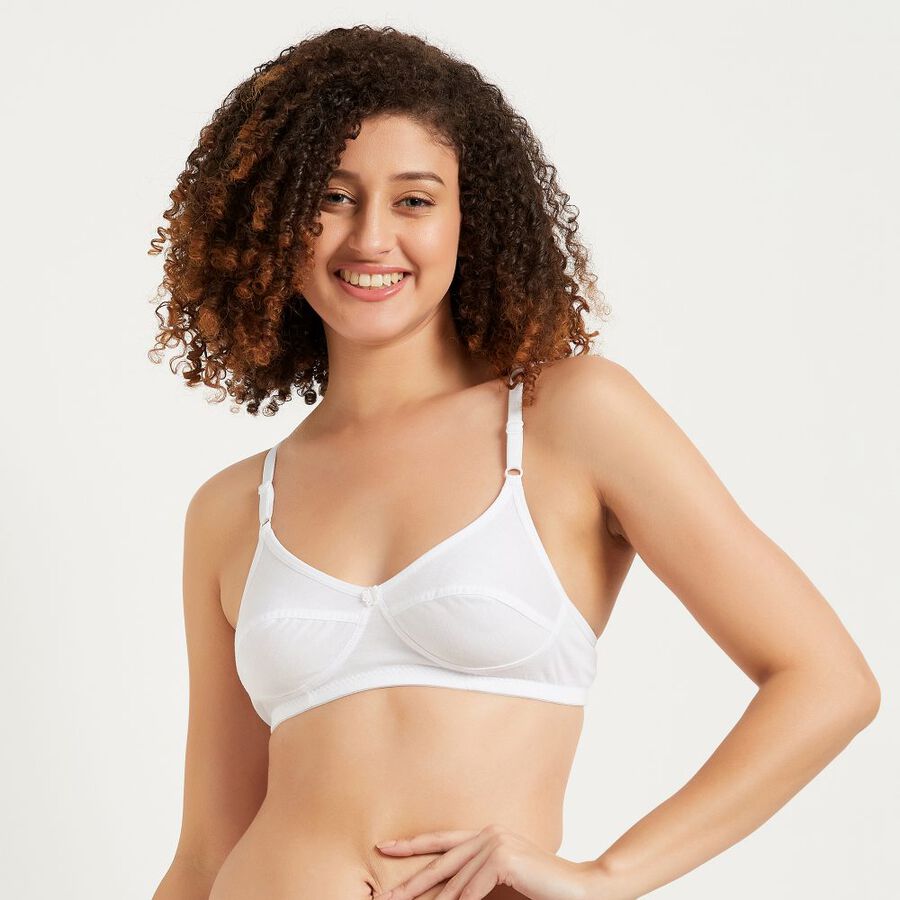 Ladies' Non-Padded Bra, White, large image number null