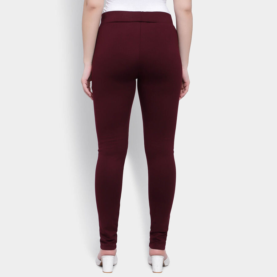 Solid Trousers, Wine, large image number null