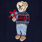Boys' Deep Midnight Navy Blue Crew Neck Graphic Pullover, Navy Blue, small image number null