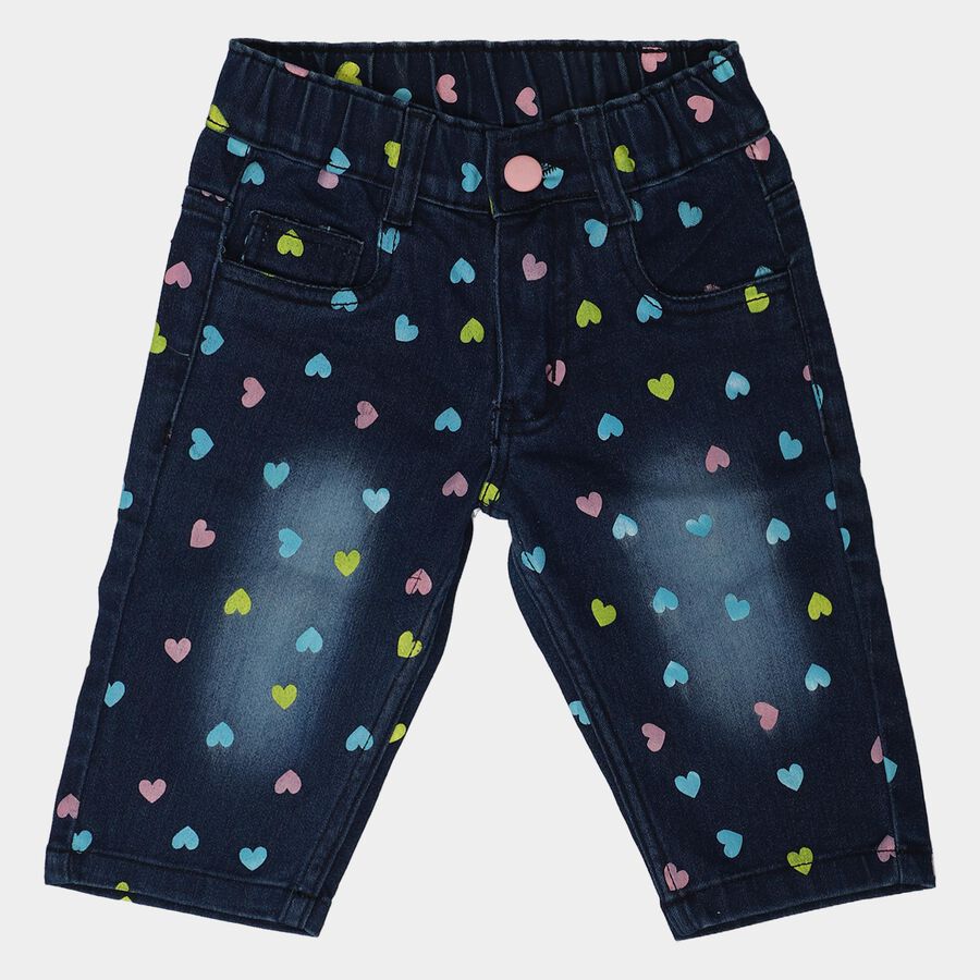 Girls' Capri, Dark Blue, large