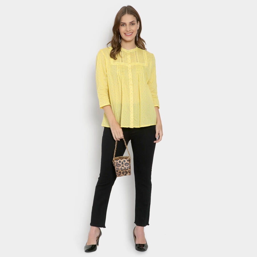 Cotton Shirt, पीला, large image number null