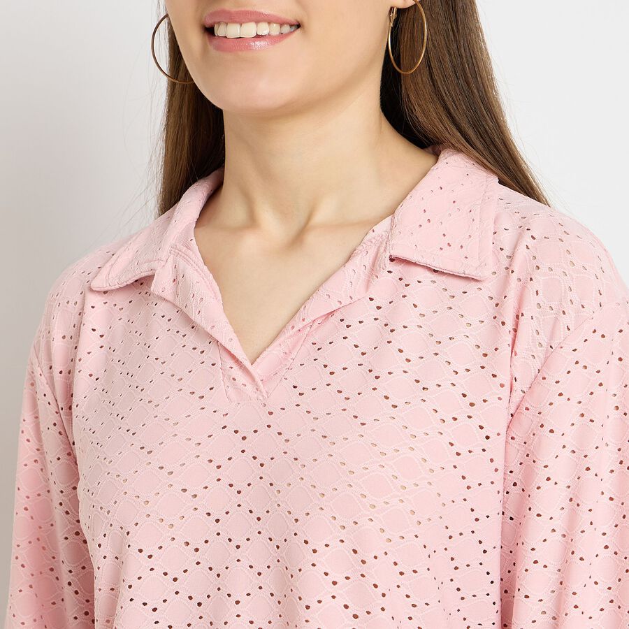 Ladies'  Crop  Top, हल्का गुलाबी, large image number null