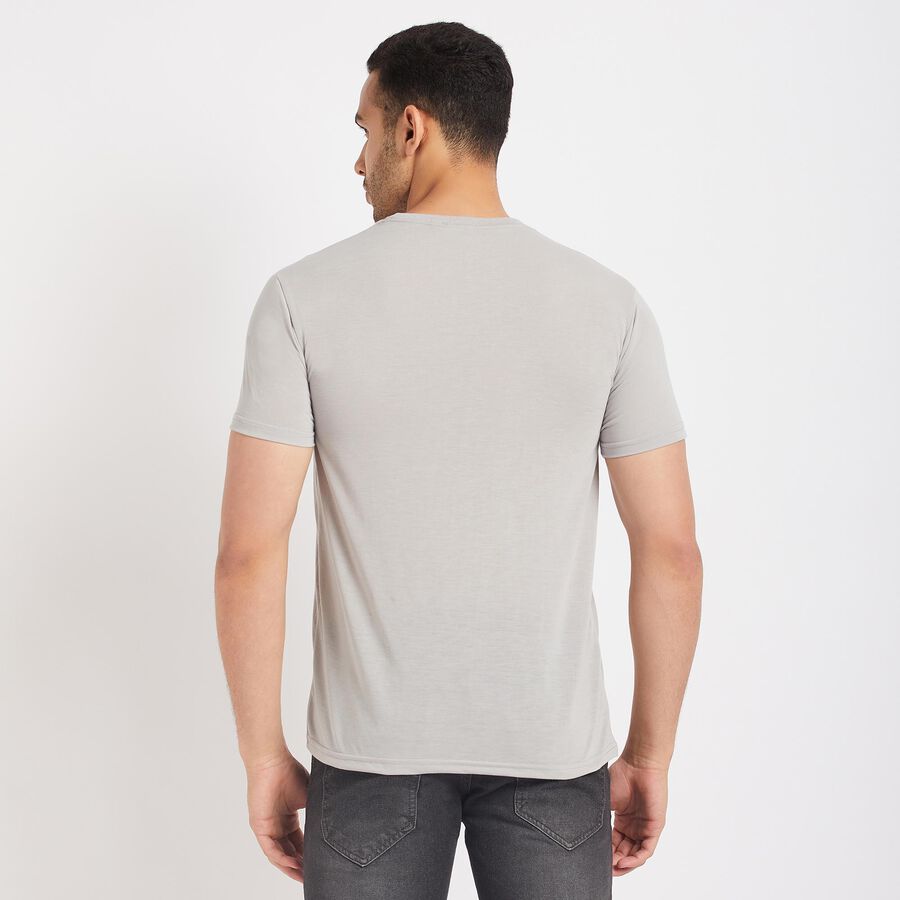 Round Neck T-Shirt, Light Grey, large image number null