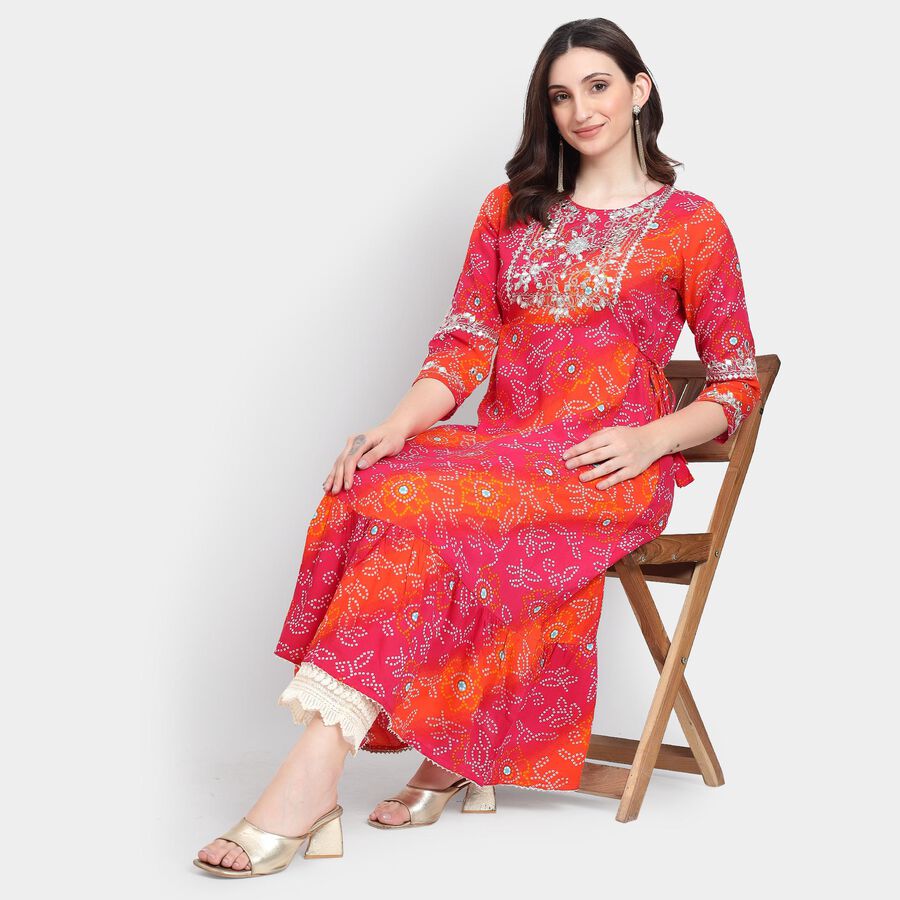 Ladies' Kurta , Orange, large image number null