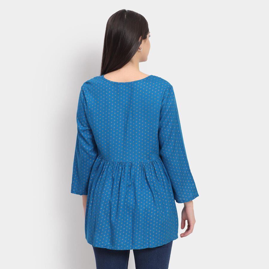 Ladies' Kurti, Teal Blue, large image number null