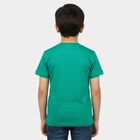 Boys' Half Sleeves T-Shirt, गहरा हरा, small