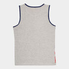 Boys All Over Print T-Shirt, Melange Light Grey, small image number null