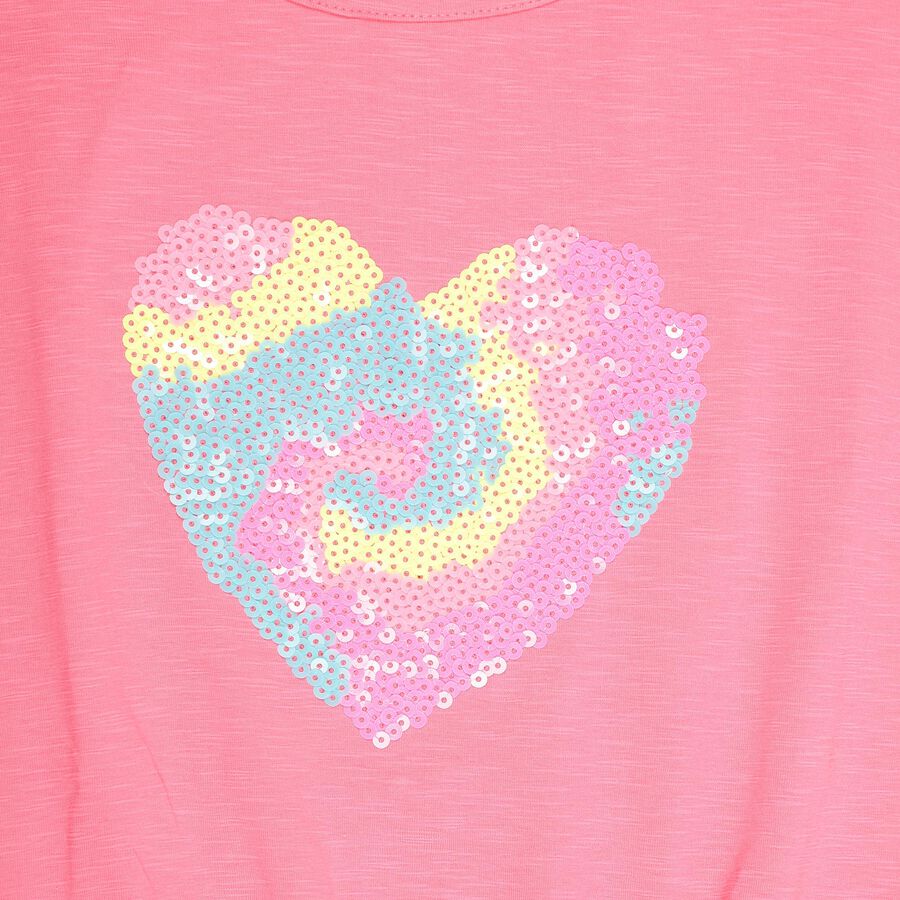 Girls' T-Shirt , गुलाबी, large image number null