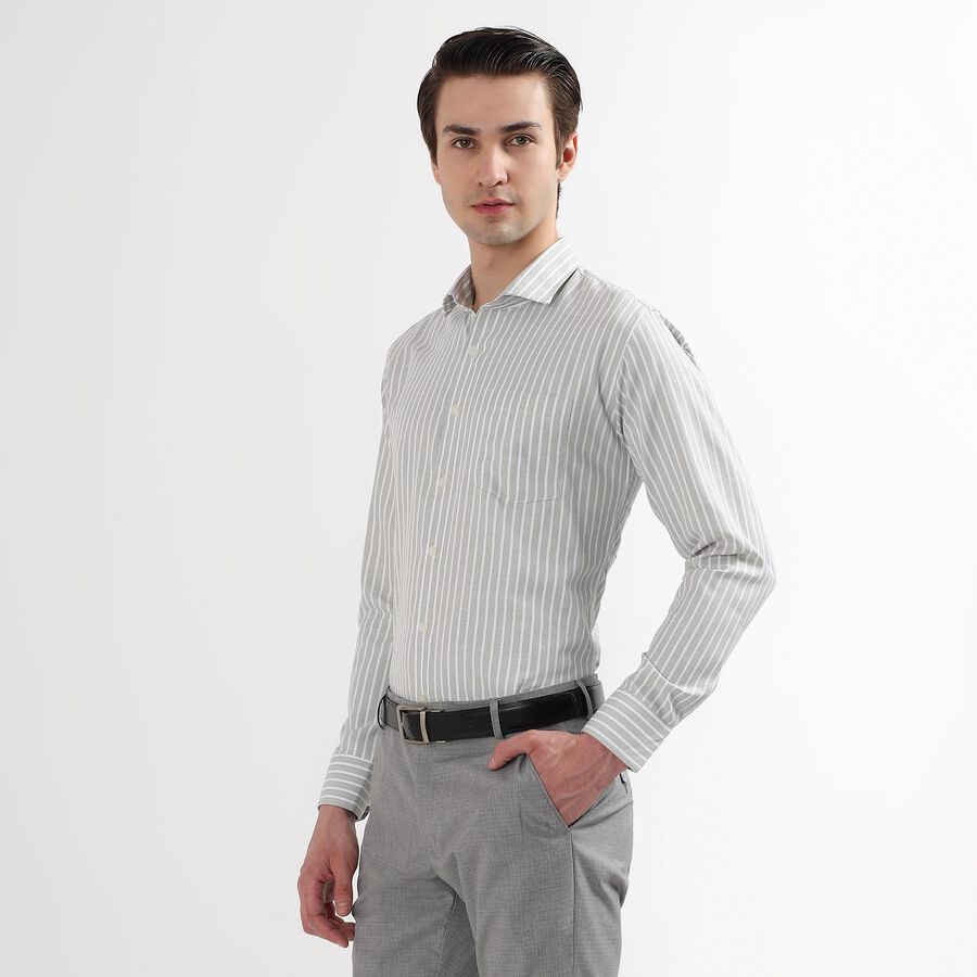 Men's Formal Shirt, Light Green, large image number null