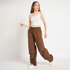 Ladies' 100% Cotton Trousers , Brown, small image number null