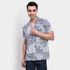 Men's Casual Shirt, टील ब्लू, small