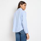 Ladies'  Stripes Shirt, हल्का नीला, small image number null