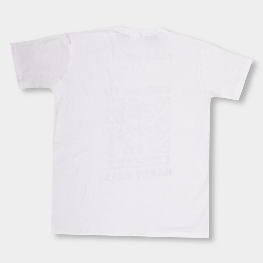 Boys' Half Sleeves T-Shirt, Off White, large image number null