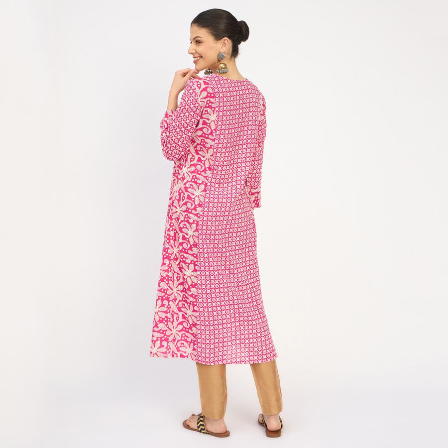 Ladies' Kurta , Fuchsia, large