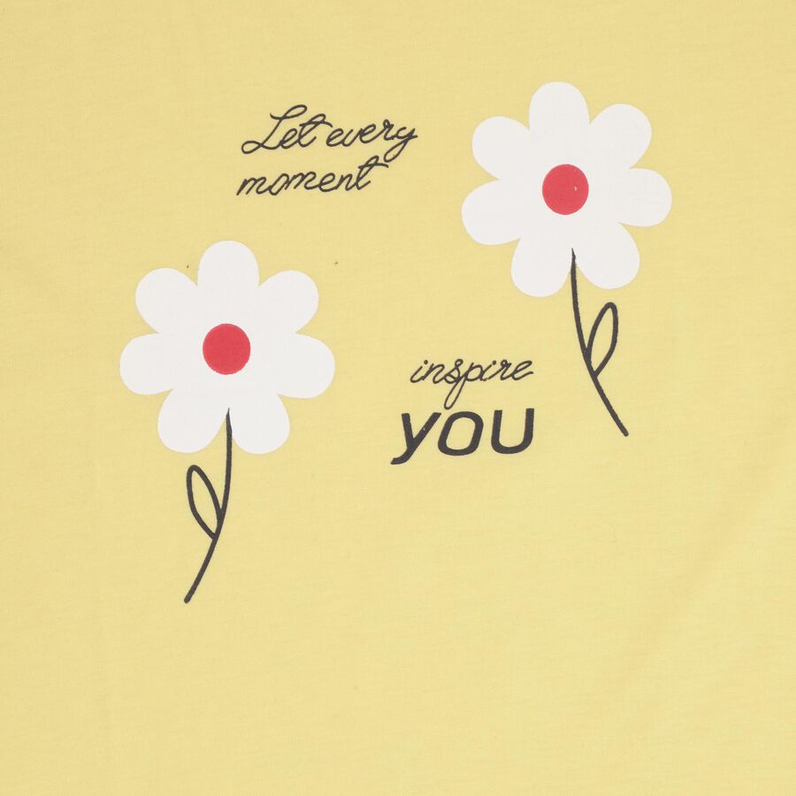 Girls' T-Shirt , Yellow, large image number null