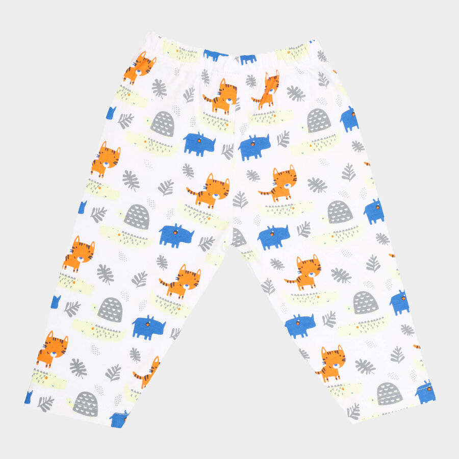 Infants Printed Pyjama, Yellow, large image number null
