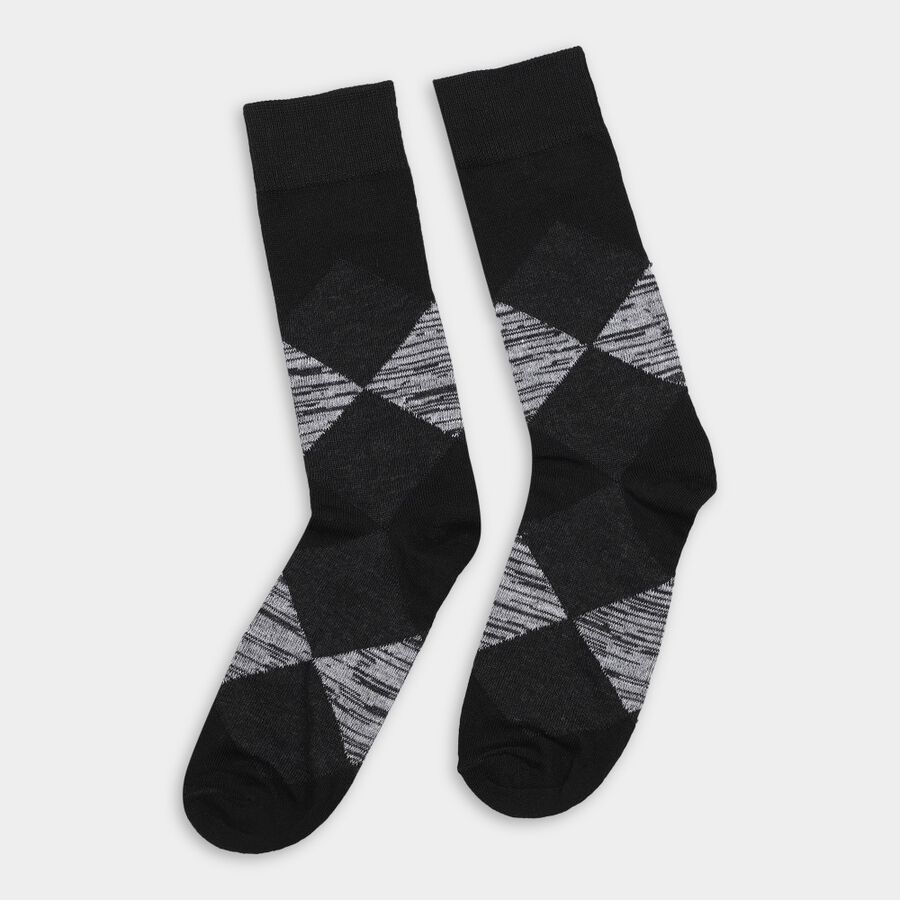 Men's Socks (Pack of 3), चारकोल, large image number null