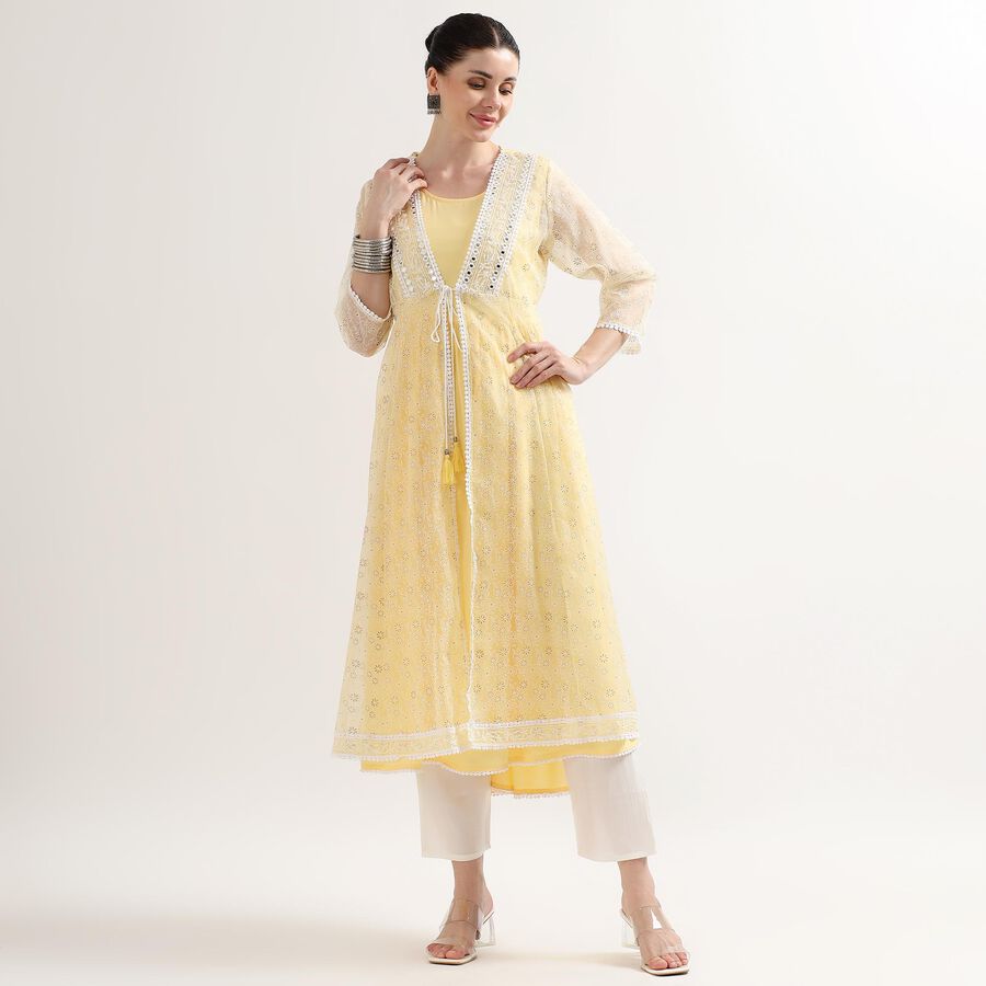 Ladies' Kurta, Yellow, large image number null