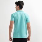 Men's Collared Half Sleeves T-Shirt, हल्का हरा, small