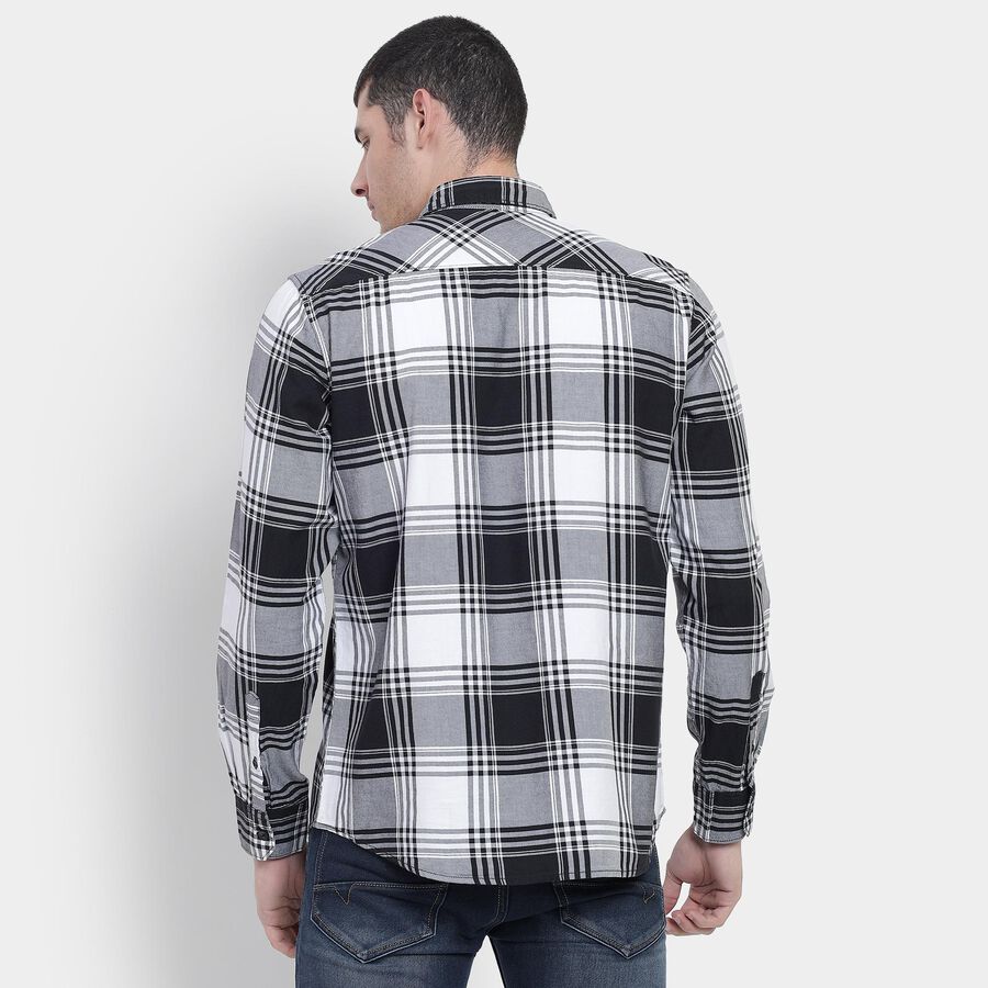 Men's 100% Cotton Casual Shirt , Black, large image number null