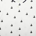 Boys White Cotton Polo Neck Polo Boys T-Shirt, सफ़ेद, small