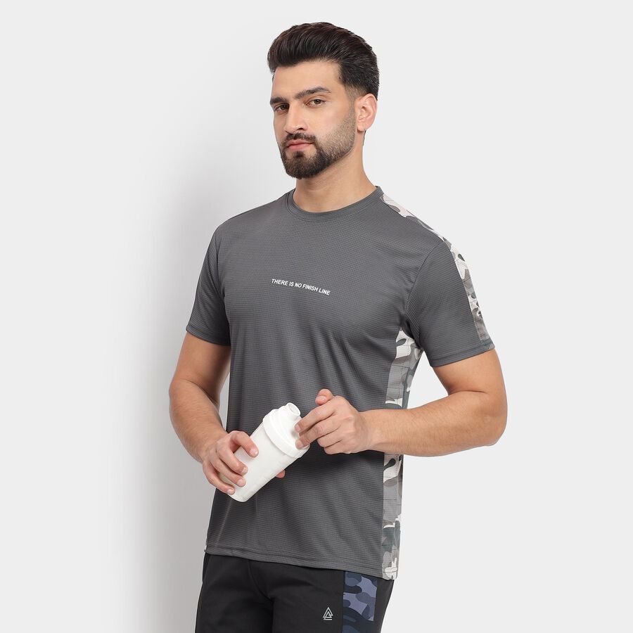 Men's Drifit T-Shirt, गहरा ग्रे, large image number null