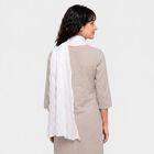Women's White Dupatta, सफ़ेद, small