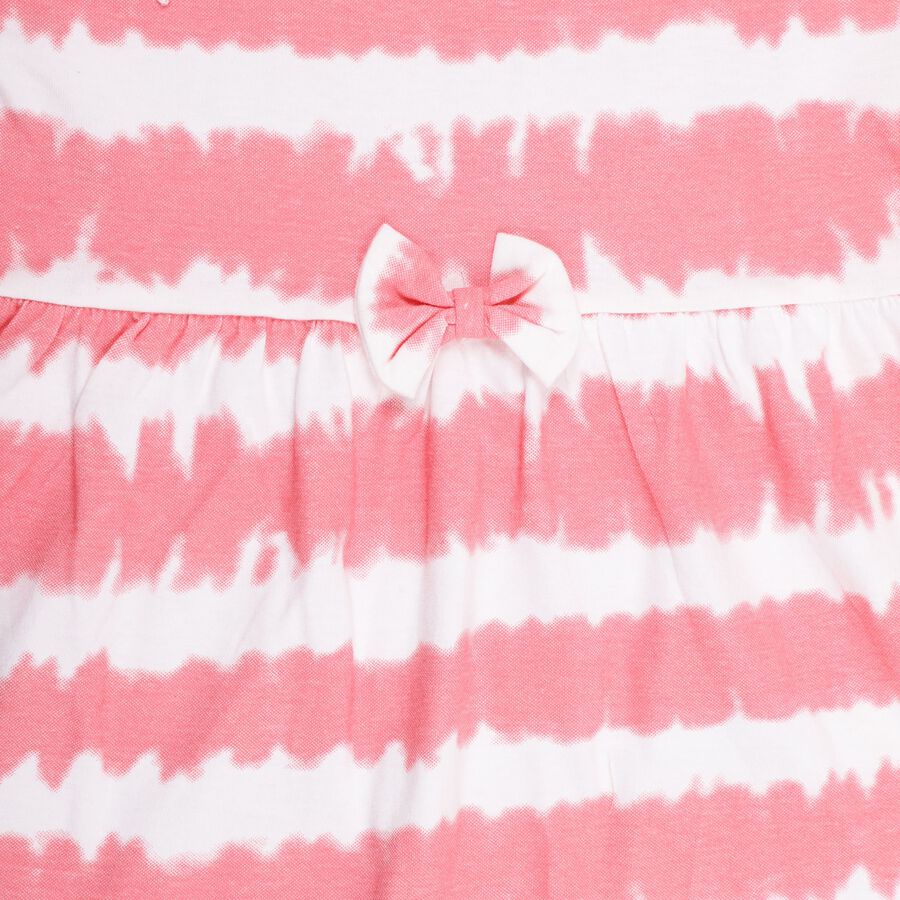 Girls' 100% Cotton Frock , Coral, large image number null