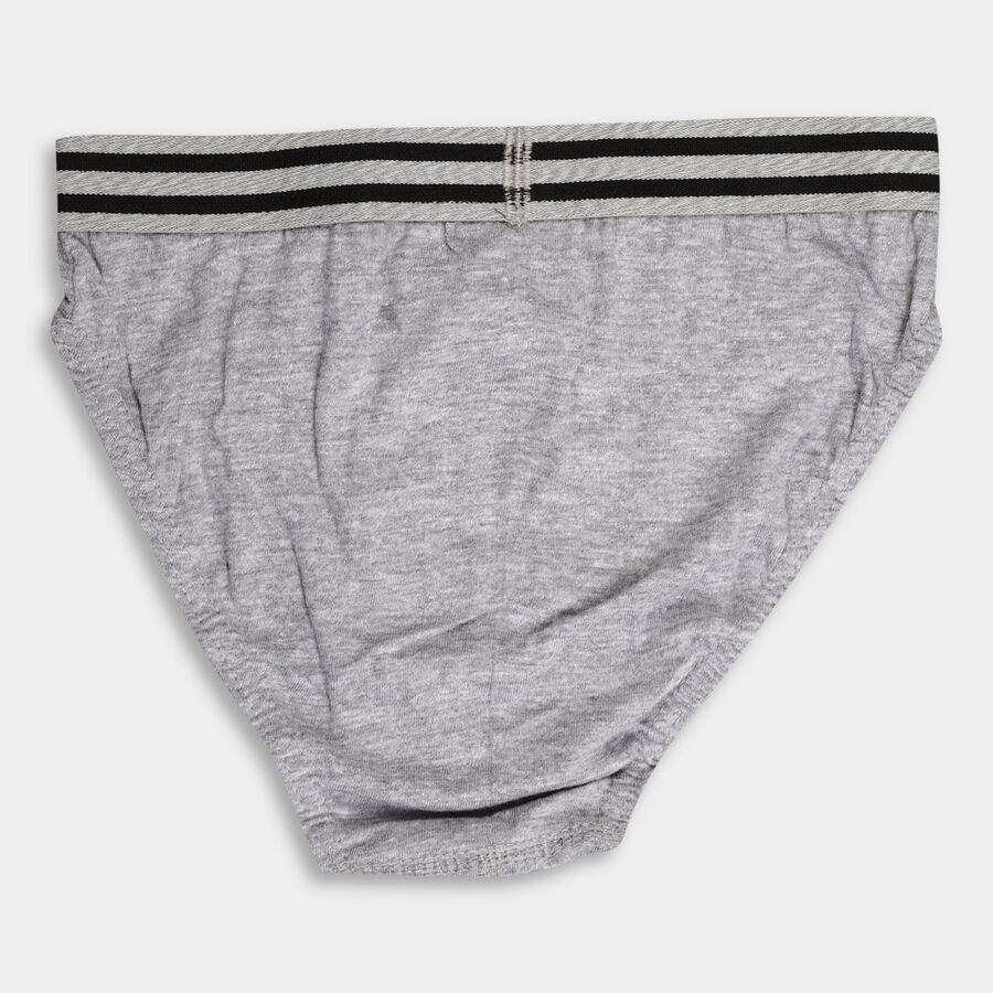 Boys' Brief, मिश्रित मध्यम ग्रे, large image number null