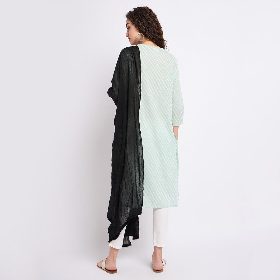 Ladies' Dupatta, काला, large image number null