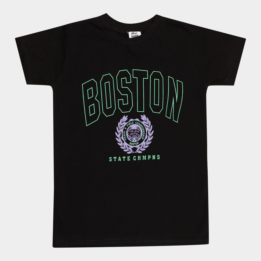 Boys T-Shirt, Black, large image number null
