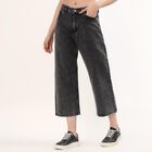 Women's Dark Grey Slim Fit Jeans, गहरा ग्रे, small