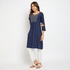 Ladies' Kurta, Navy Blue, small image number null