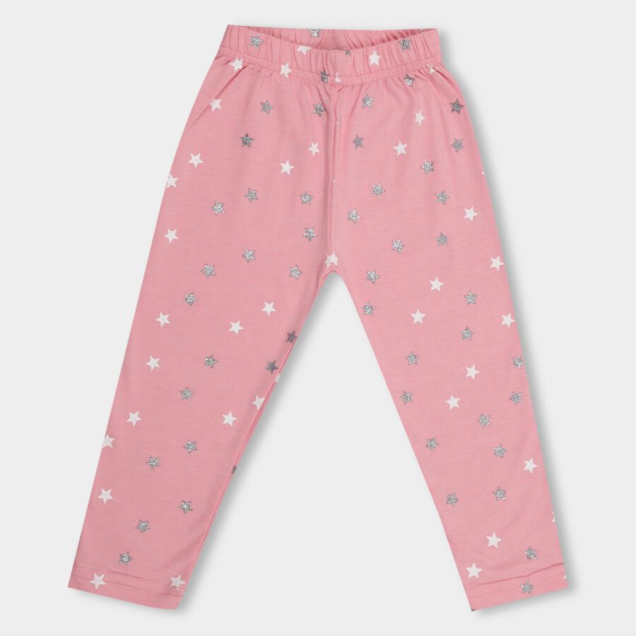 Girls' Legging , हल्का गुलाबी, large image number null