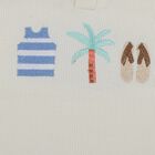 Infants Off-White Cotton Polo Neck Casual T-Shirt, Off White, small